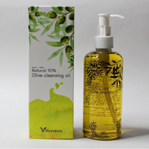 Гидрофильное масло на основе масла оливы Elizavecca Natural 90% Olive Cleansing Oil